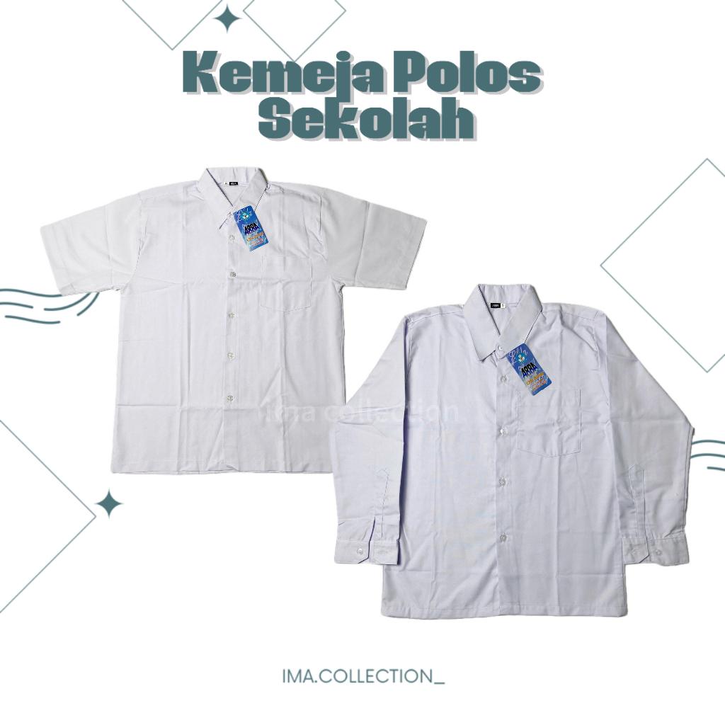 Kemeja Polos Anak Sekolah SD MI laki-laki | Seragam Sekolah Putih Polos Anak SD dan MI
