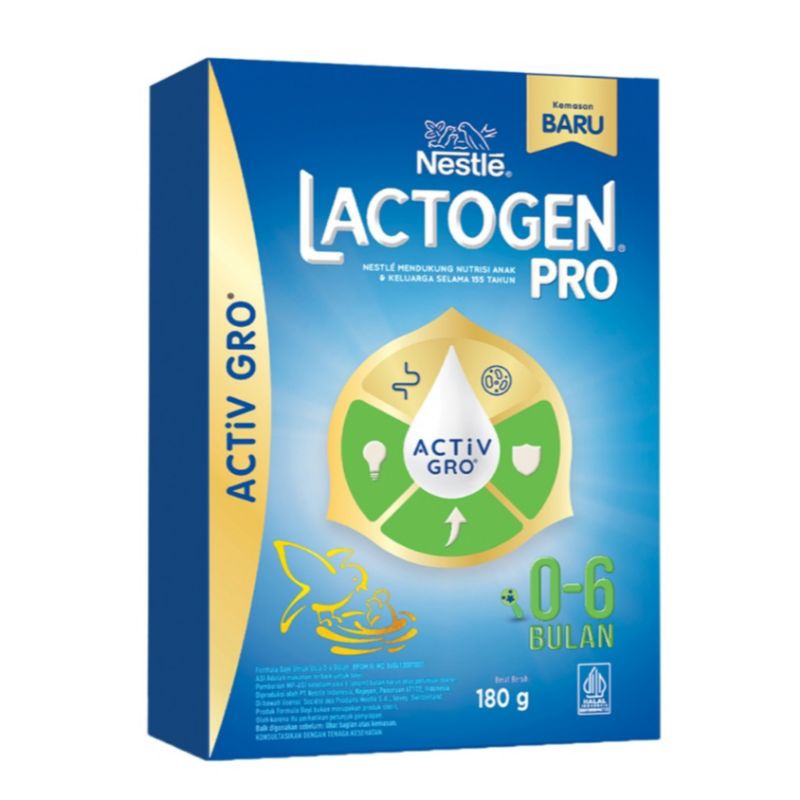 Lactogen Pro 1 Happynutri Susu Bubuk Formula Bayi 0-6 Bulan 180gr
