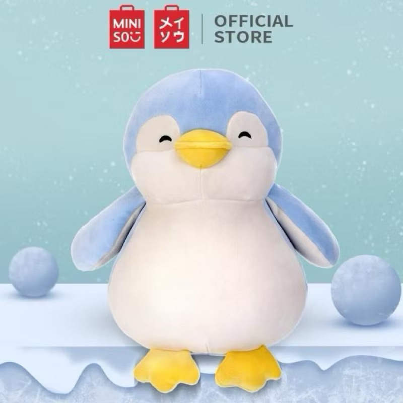 Miniso Standing Penguin Small Plush Toy/Miniso BonekaPenguin Kecil Berdiri