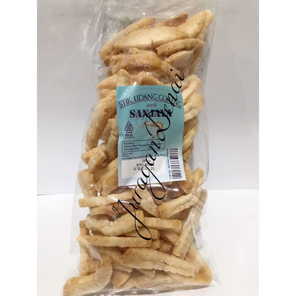 

Stik Udang Goreng - Sanjaya - Oleh Oleh khas Bangka / Kerupuk Udang / Krupuk / - 180gr