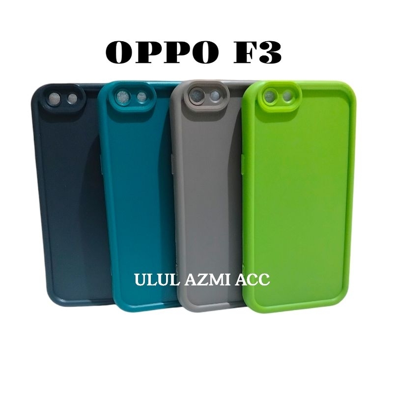 Case Hp Matte Rose Oppo F3 Softcase Pelindung Kamera