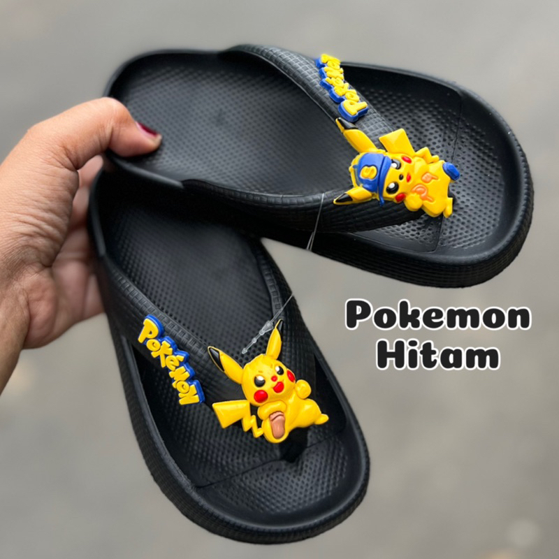 SANDAL JEPIT ANAK MOTIF POKEMON TERBARU COWOK LAKI LAKI