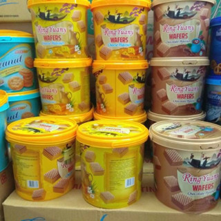 

(1dus isi 6) Ring yuany wafer keju timba 300gr