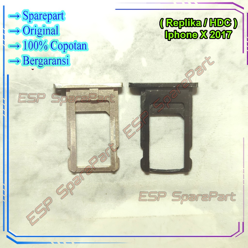 Simtray Replika Iphone X 2017 Dudukan Tempat Slot Simcard Copotan