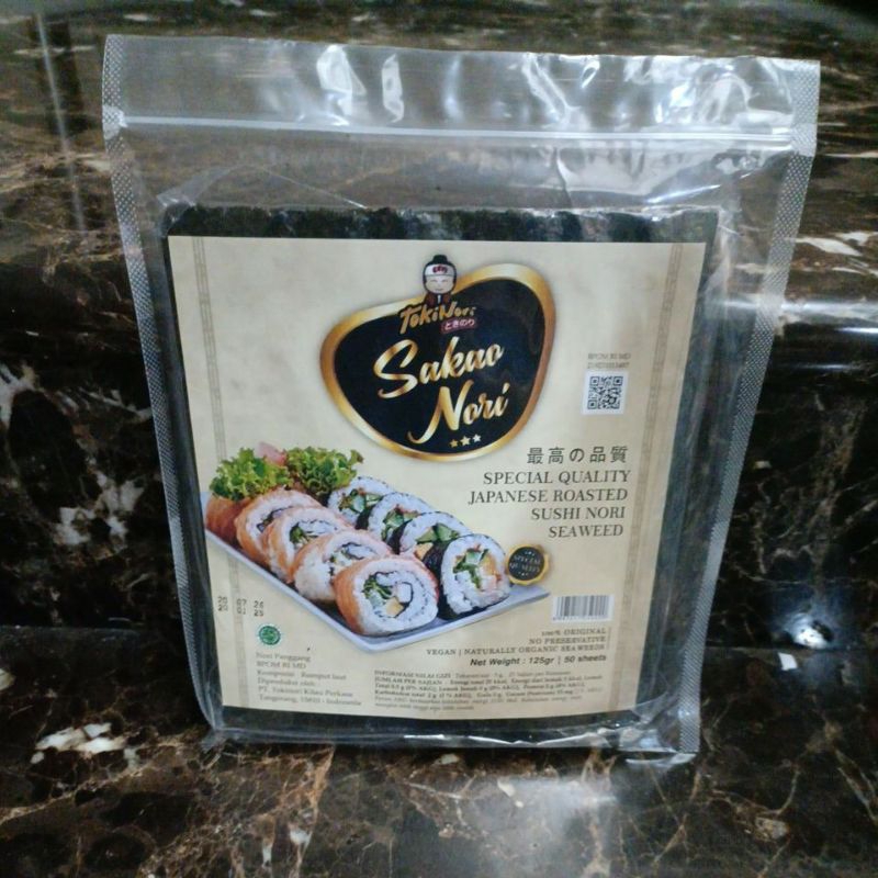 

SAKAO Sushi Nori 50 Lembar Seaweed Rumput Laut Grosir