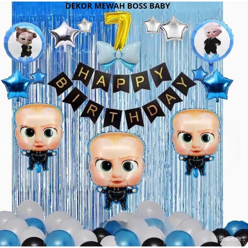 Dekor Mewah ulang tahun boss baby dekorasi baby boss