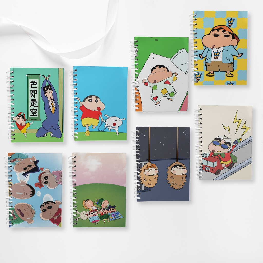 

Note Book Spiral Large (10 cm X 14 cm) Edisi Shinchan / Notebook A6 Custom / Seminar Kit Surabaya