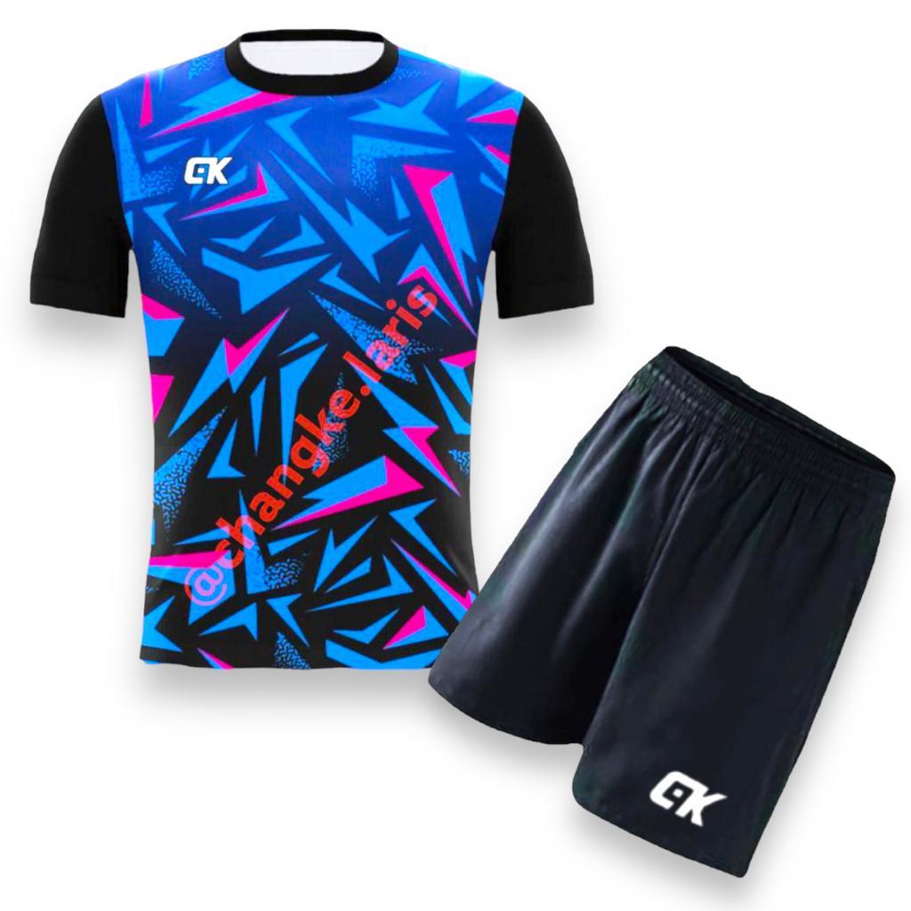 PROMO TERBARU SETELAN BAJU DAN CELANA BADMINTON KAOS BULUTANGKIS MZN FULL PRINT DEWASA SIZE M L XL