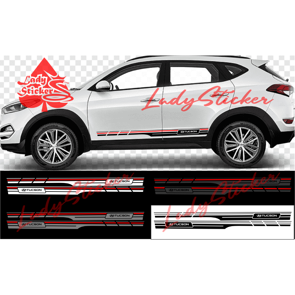 Sticker stiker mobil tucson cutting sticker mobil hyundai tucson