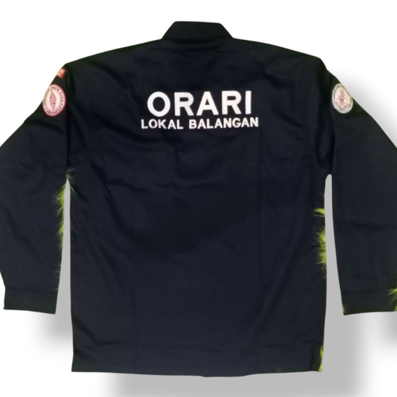 KEMEJA ORARI HITAM PANJANG