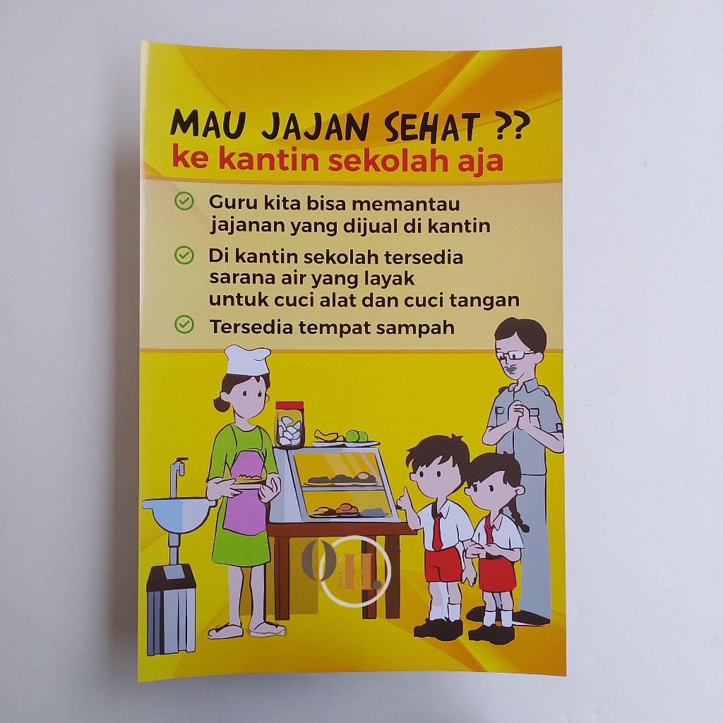 Poster jajanan sehat - Poster kantin sehat - Poster sekolah