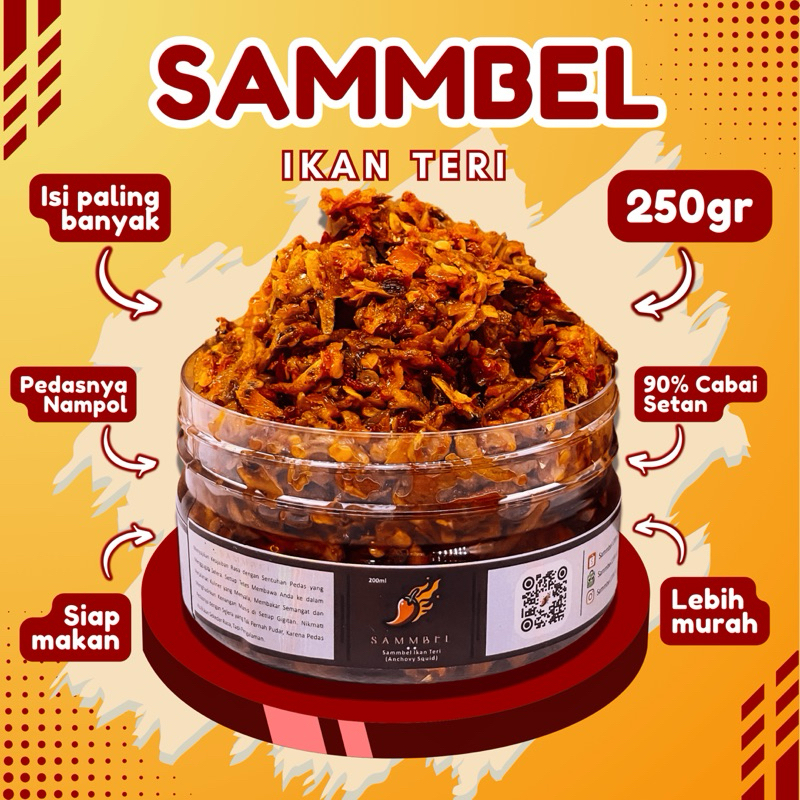 

Sambal Ikan Teri Gurih SAMMBEL – Pedas Nampol, Lagi Hits di Pecinta Sambal (250gr)