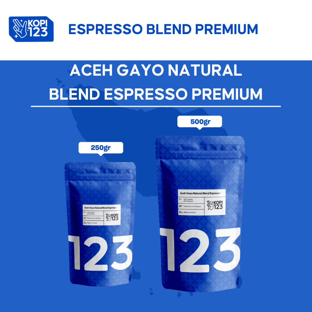 

KOPI ACEH GAYO NATURAL BLEND ESPRESSO PREMIUM 250GR