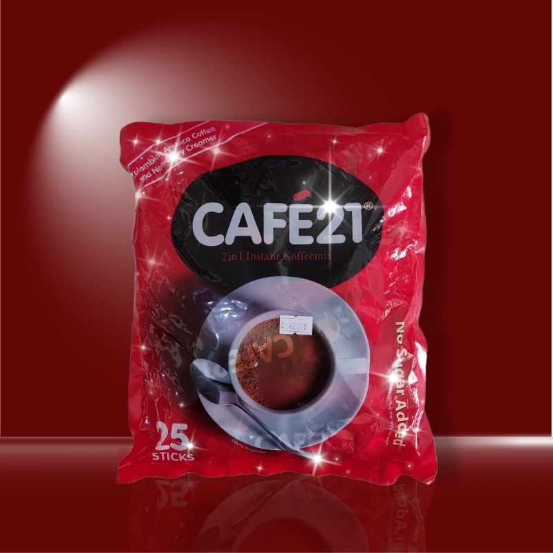 

Cafe21 2in1 Instant Coffeemix Tanpa Gula EXP 04/2026