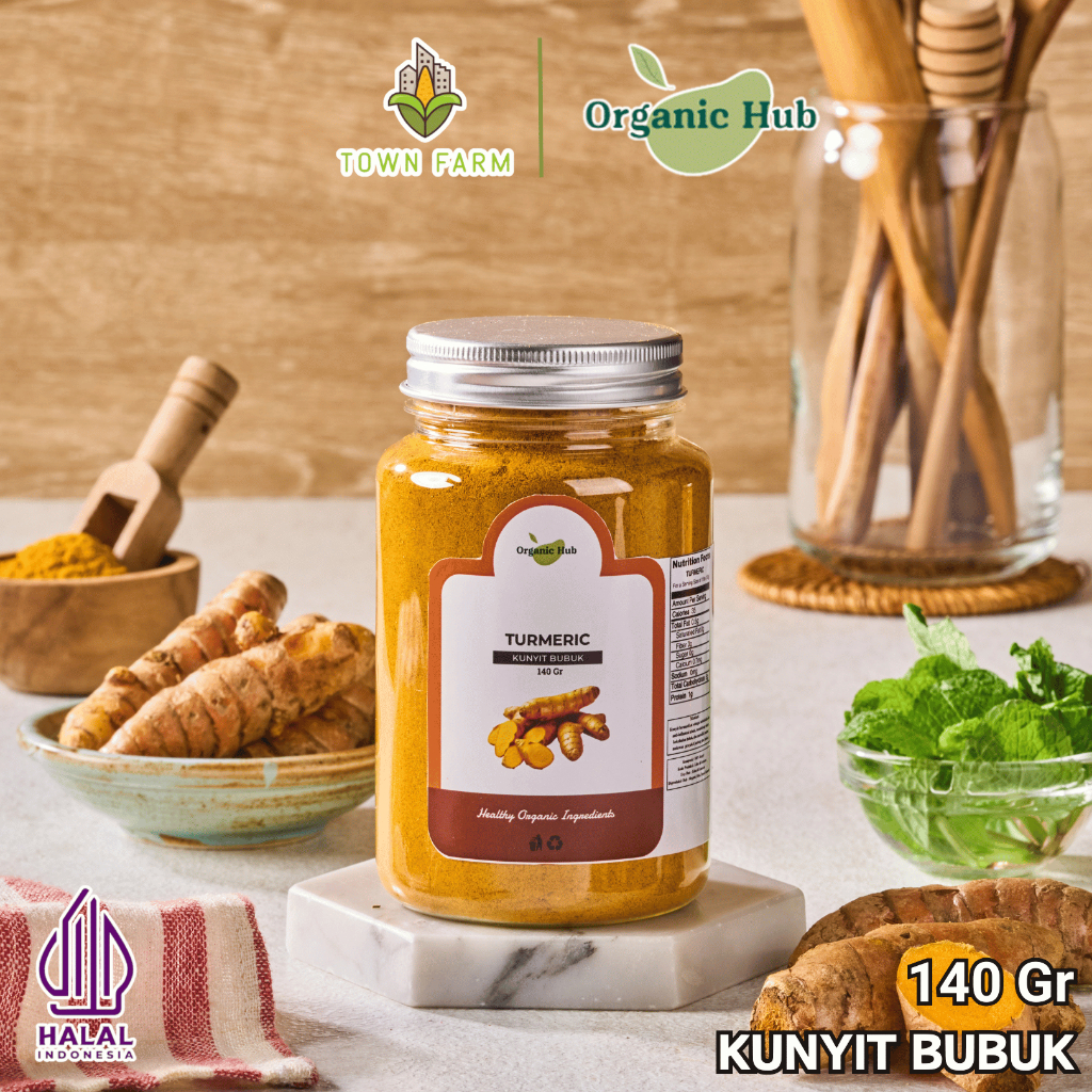 

Organic Hub Kunyit Bubuk Bumbu Dapur Organik Premium Tumerik Powder Murni Herbal 100% Original 140gr