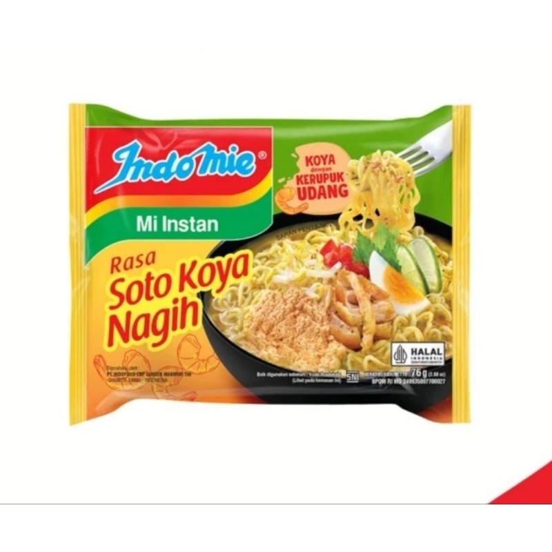

Indomie kuah rasa soto koya nagih 78 gr / Pcs
