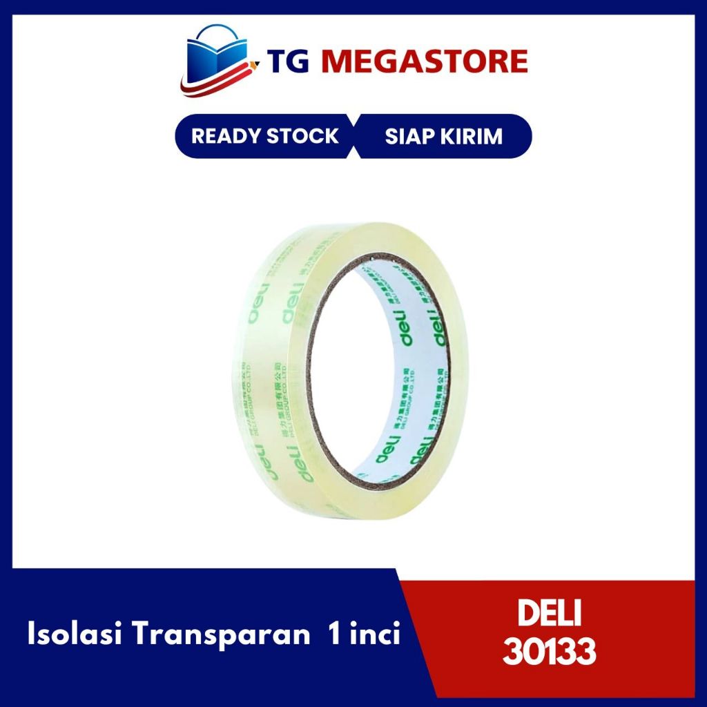 

Isolasi DELI Transparan Packing Tape 1 inci - 30133