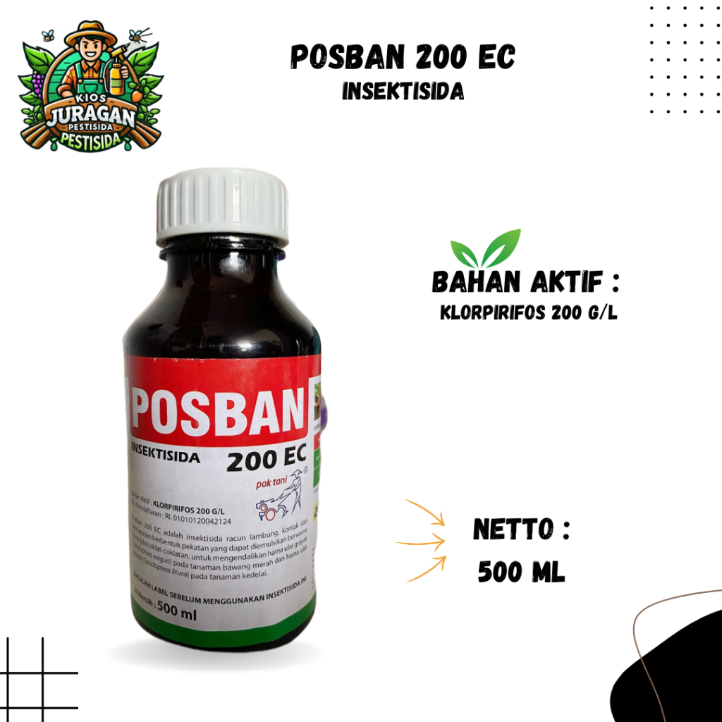 POSBAN 200EC 500ml INSEKTISIDA SEPERTI DURSBAN