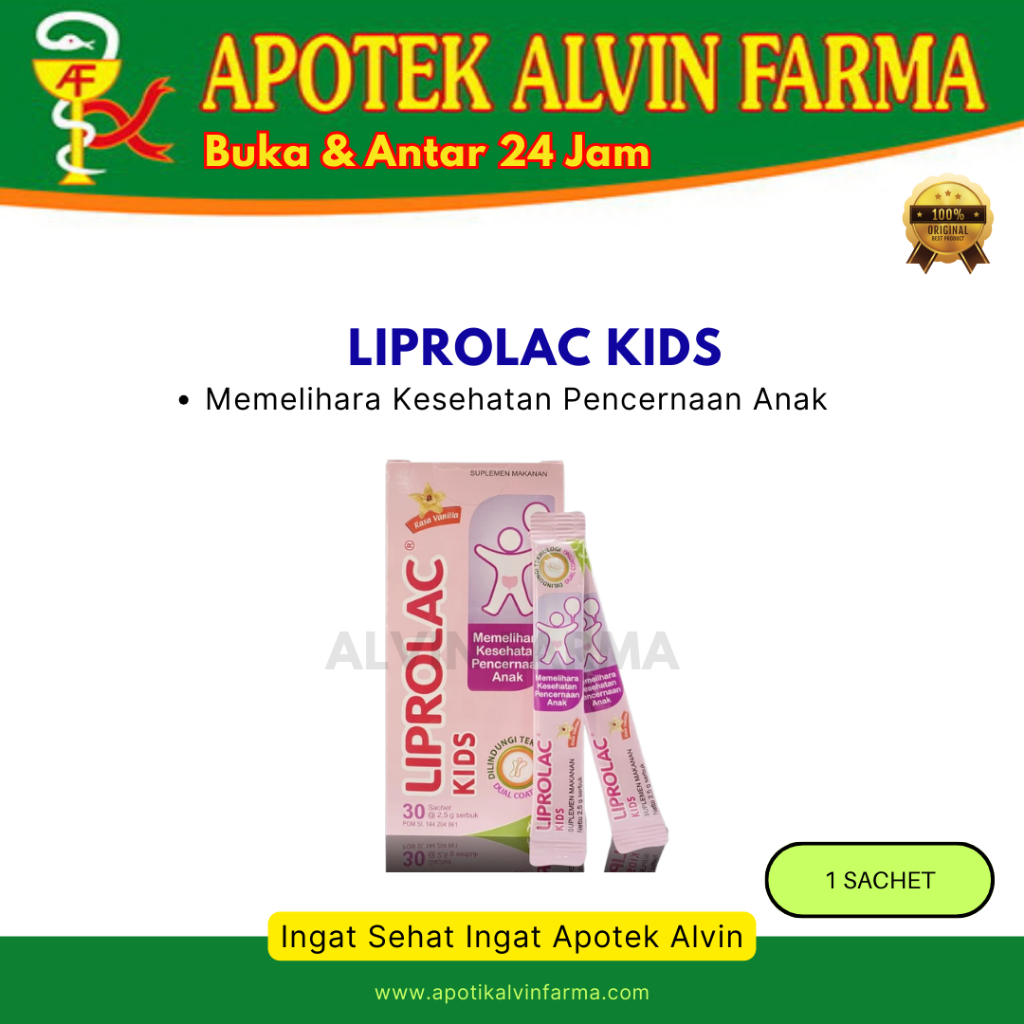LIPROLAC Sachet - Memelihara Kesehatan Pencernaan Anak