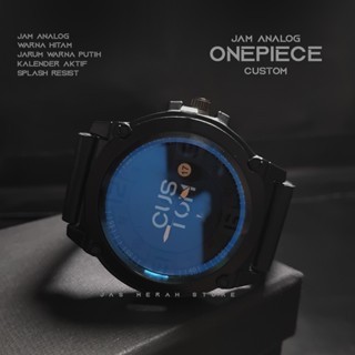 Jam Tangan Pria Anti Air Tanggal Analog Hitam CUSTOM Cowok Kulit Free Box / jam tangan cowok custom