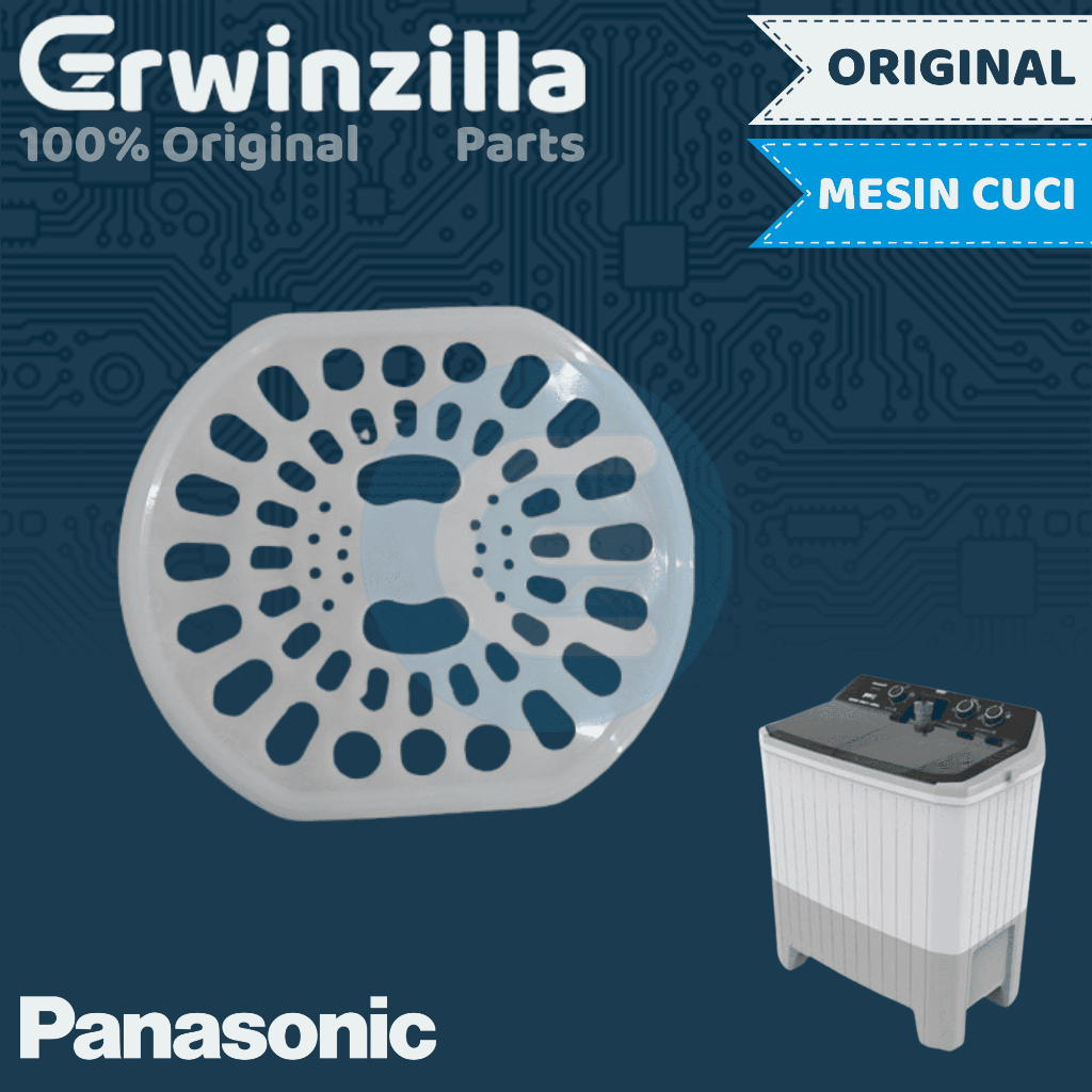 Tutup Cucian Pengering Spinner Cap Mesin Cuci 2 Tabung Manual Panasonic Original 10-14 Kg