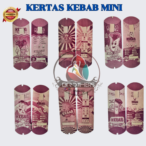

PROMO Kemasan Kebab Mini || Box Kebab Craft Coklat || Bungkus Kebab || Dus Kebab 20x8 || isi 100pcs