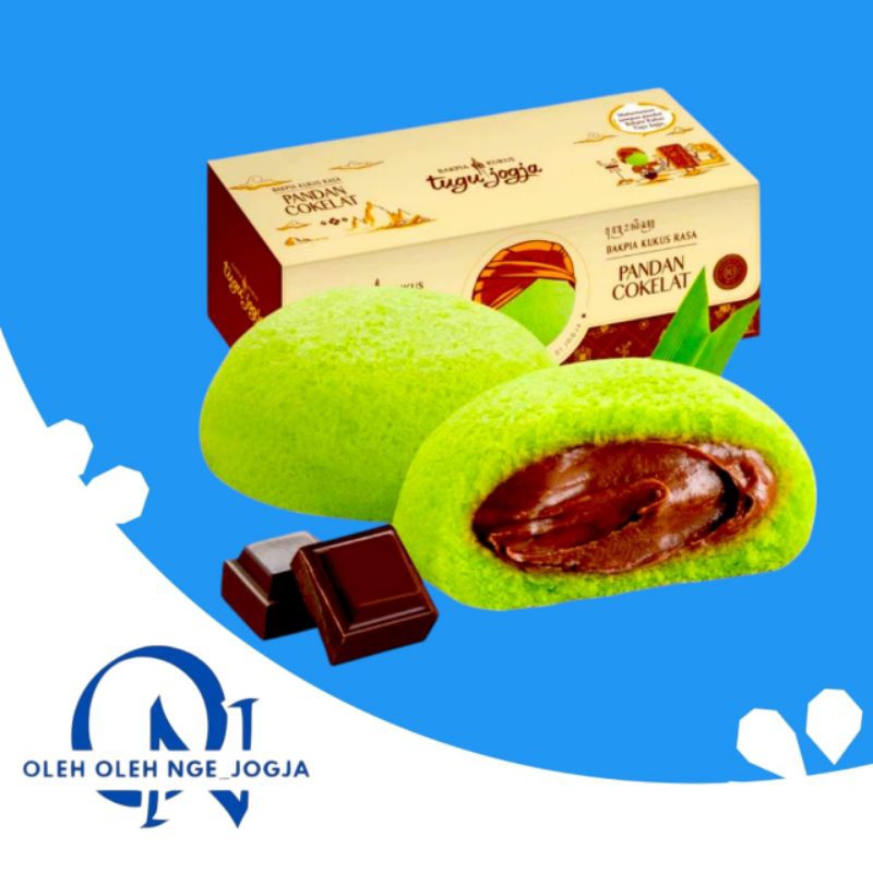 

Bakpia Kukus Tugu Pandan Cokelat Travel Pack Isi 10