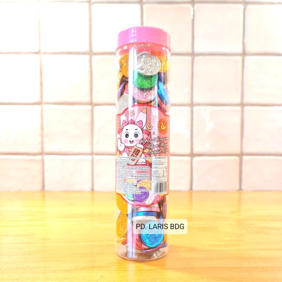 

CHEN LIANG JI COKLAT KOIN WARNA TABUNG 300GR (CHOCOLATE COLOR COIN)