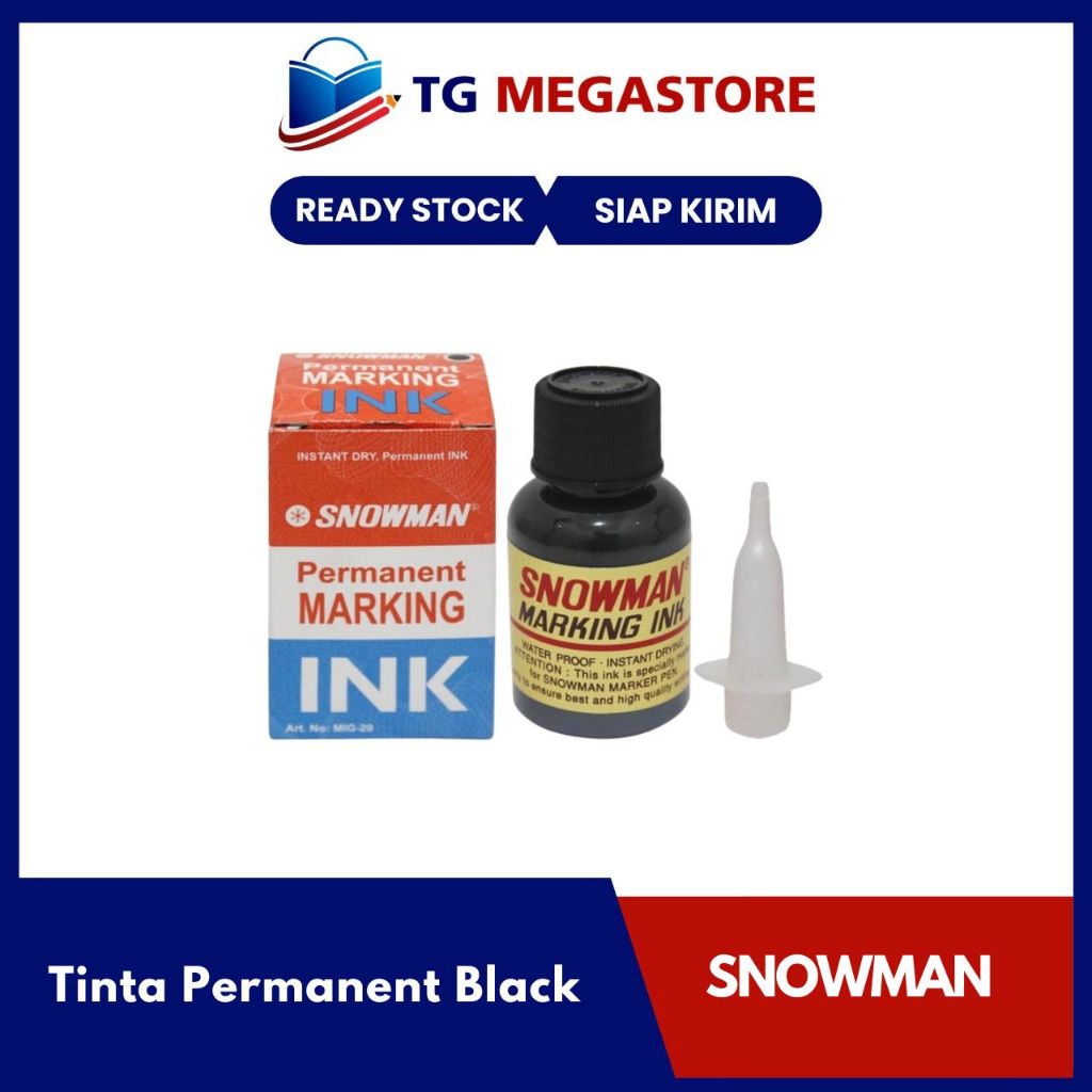 

Tinta Snowman G-12 Permanent Black