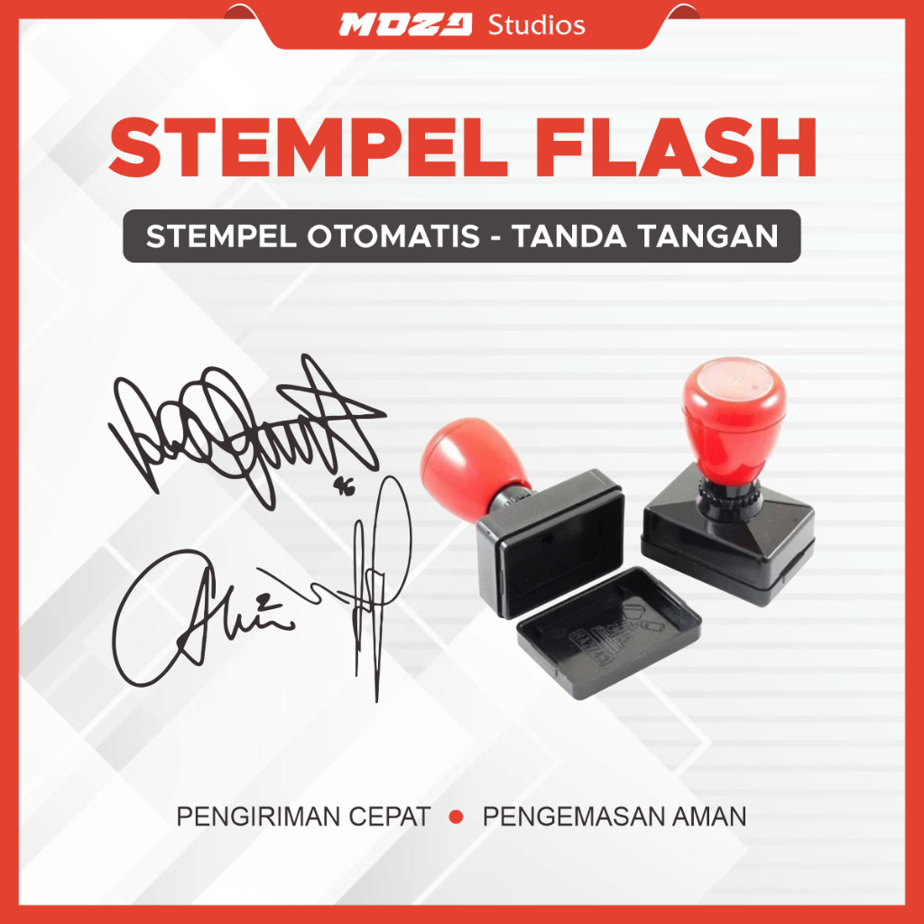 

Stempel Flash Kilat Otomatis - Model Persegi untuk Tanda Tangan atau Paraf Custom