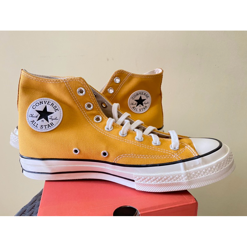 Best Seller!!! Sepatu Converse Chuck 70 HI Sunflower Black Egret 162054C 100% Original