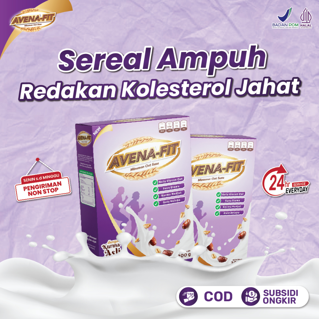 

Avena Fit Sereal Sehat Obat Kolesterol – Pilihan Tepat untuk Diet dan Cegah Resiko Jantung & Stroke