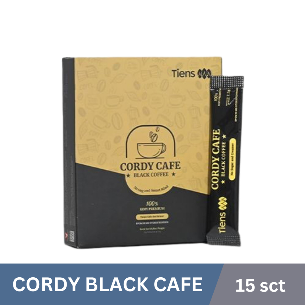 

Cordy Black Coffe - Cordy Cafe Cordyceps Kopi Herbal Menjaga Stamina dan Kesehatan Imun Tubuh - Kopi Hitam tanpa gula dan kreamer