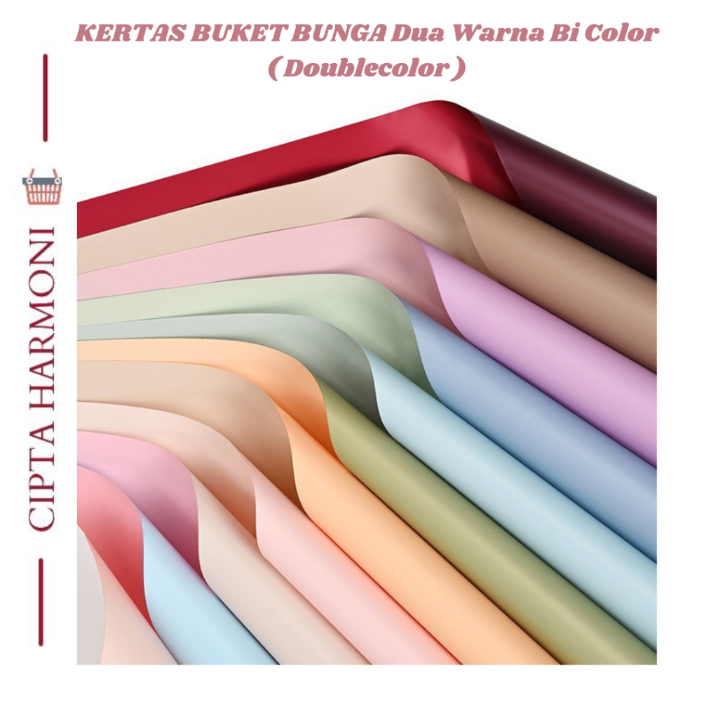 

Flower Wrapping Paper Florist Cellophane DOUBLECOLOR / Dua Warna Bi Color KB021