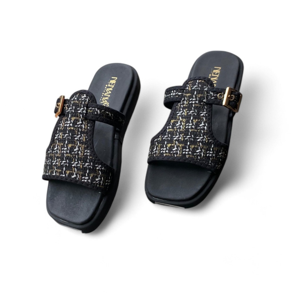 Sandal wanita terbaru / sandal turki rajut import / sandal cewek murah / sandal perempuan flat unik