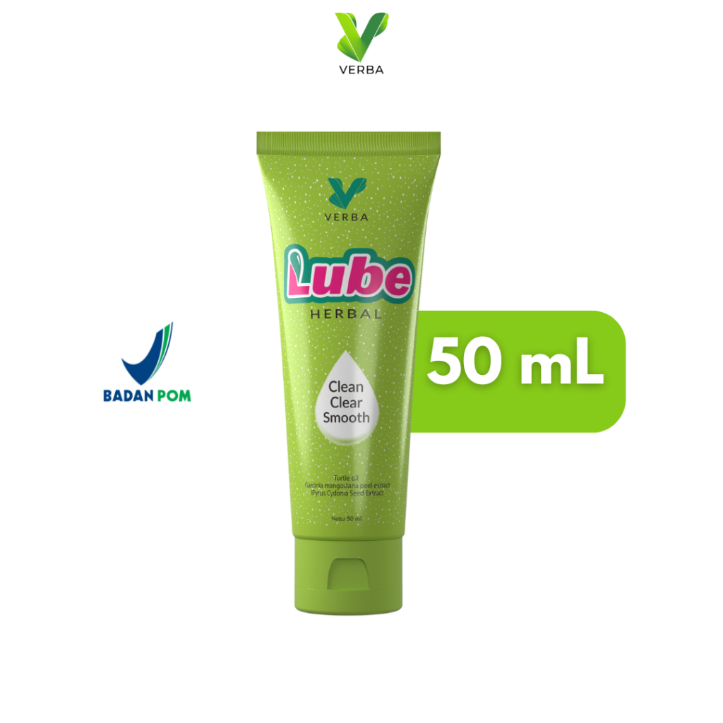 VERBA LUBE Pelumas Bercinta Pria Wanita BPOM - Water based lubricant gel lubrication