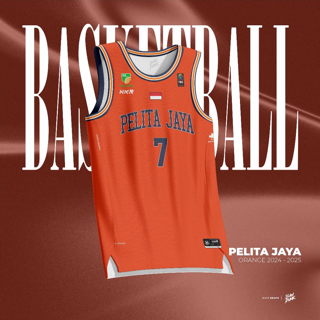 [Slamdunk] Jersey Pelita Jaya Orange 2024 - 2025