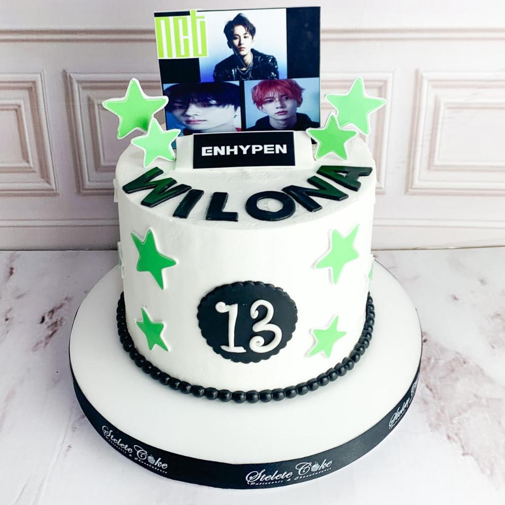 

Kue Ulang Tahun/Birthday cake/Kue Ultah tema NCT/kue birthday Korean/Kue Birthday