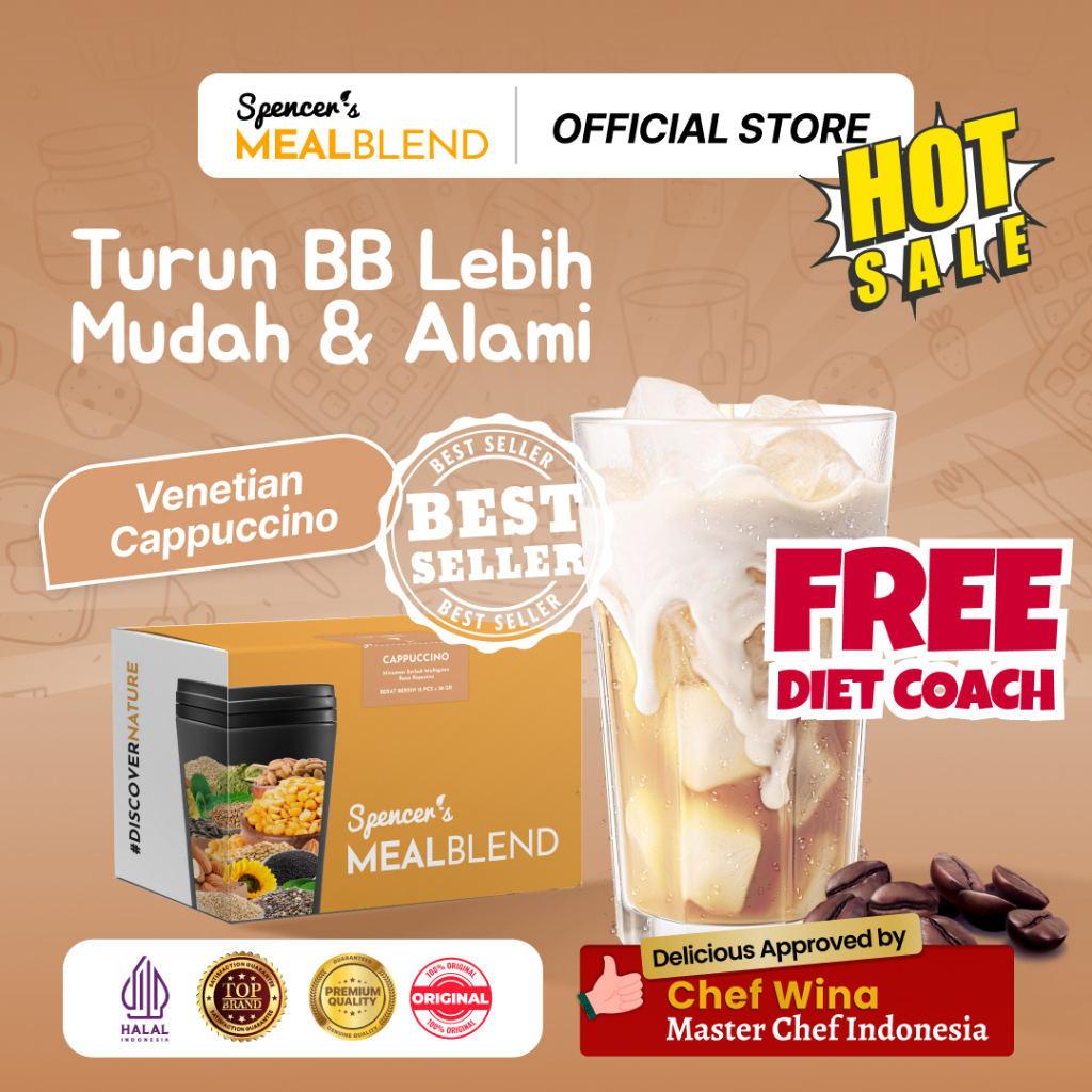 

Spencer's MealBlend Original - Meal Replacement Bantu Diet Alami Tanpa Pengawet Tinggi Serat