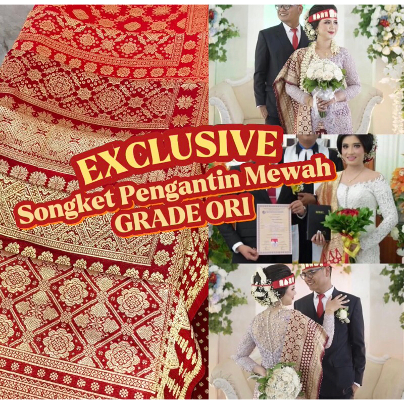 SONGKET LEPUS GEBENG ORI EXCLUSIVE -ASLI TENUN TANGAN PALEMBANG(ILHAM SONGKET)