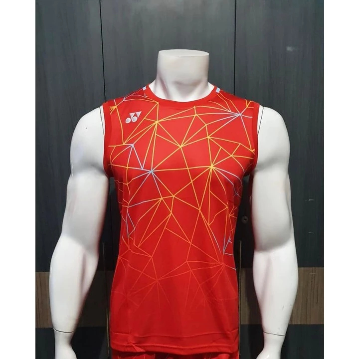 Baju Badminton Yonex Singlet Import Merah