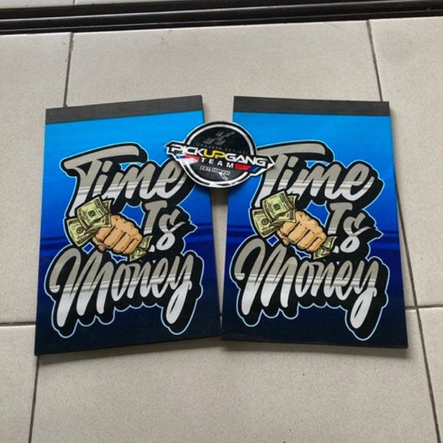 KARPET LUMPUR VARIASI PICK-UP PENAHAN LUMPUR KEPET EBEK KARET LUMPUR DAN STICKER UKURAN L300