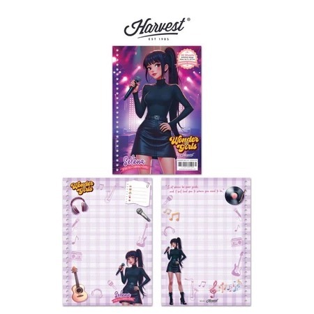

Kertas Binder Harvest Loose Leaf A5 Wonder Girls ! 1Pack isi 20 Lembar - Selena