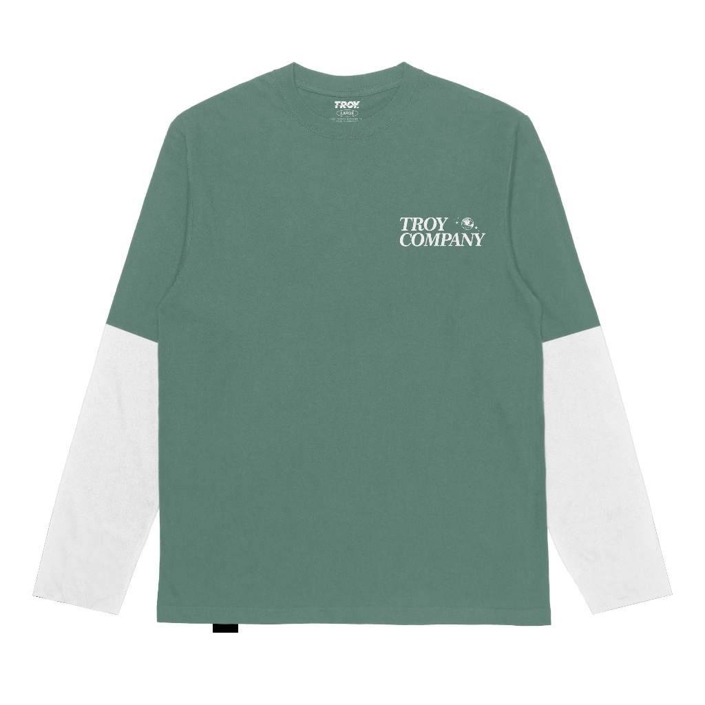 Troy Company Double Layer Long Sleeve Mineral Green Synchronous DS 2984