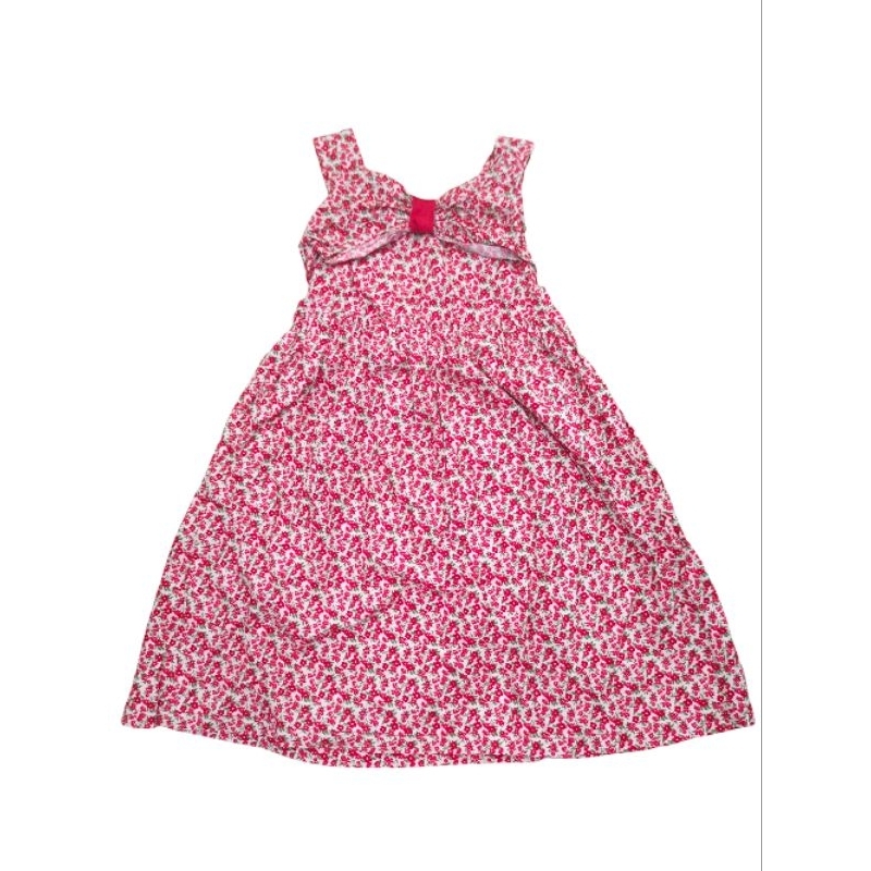 Gaun Anak Perempuan Bunga Merah