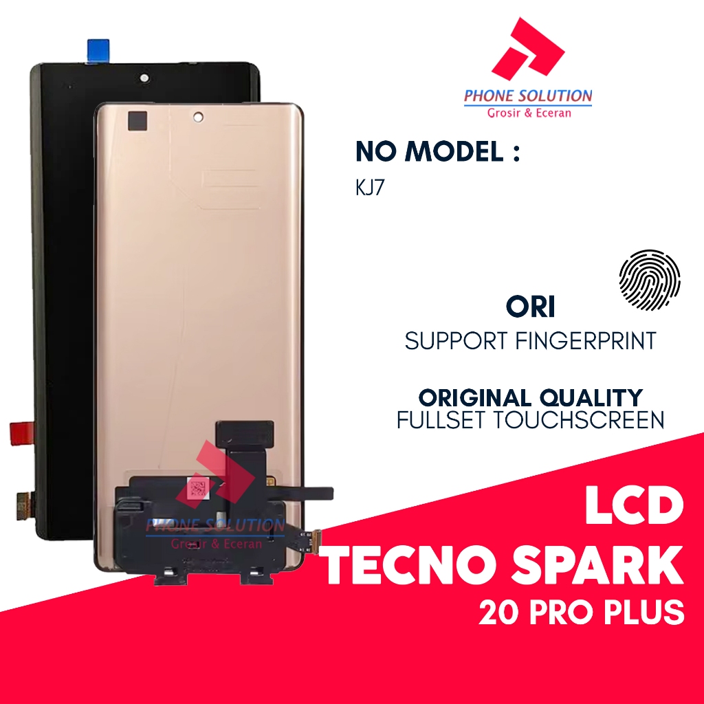 Grosir LCD Tecno Spark 20 Pro Plus - Fingeprrint Fullset Touchscreen