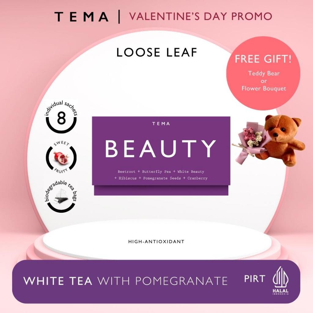 

Beauty - White Beet Pomegranate - Wellness Tea - TEMA Tea Jar - 15 Servings