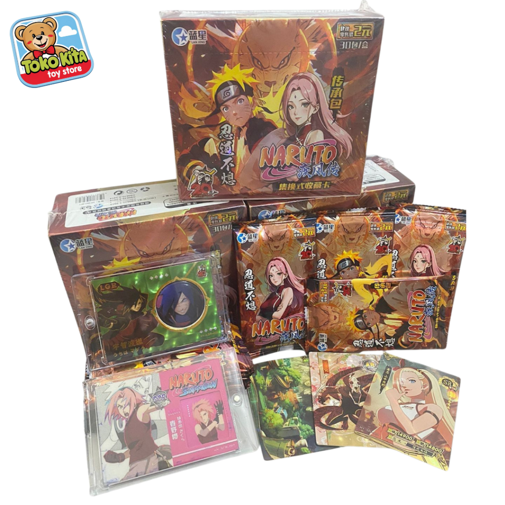 Kartu Naruto Collectible Card Game Kartu Anime Naruto Hinata Sasuke Kartu Koleksi