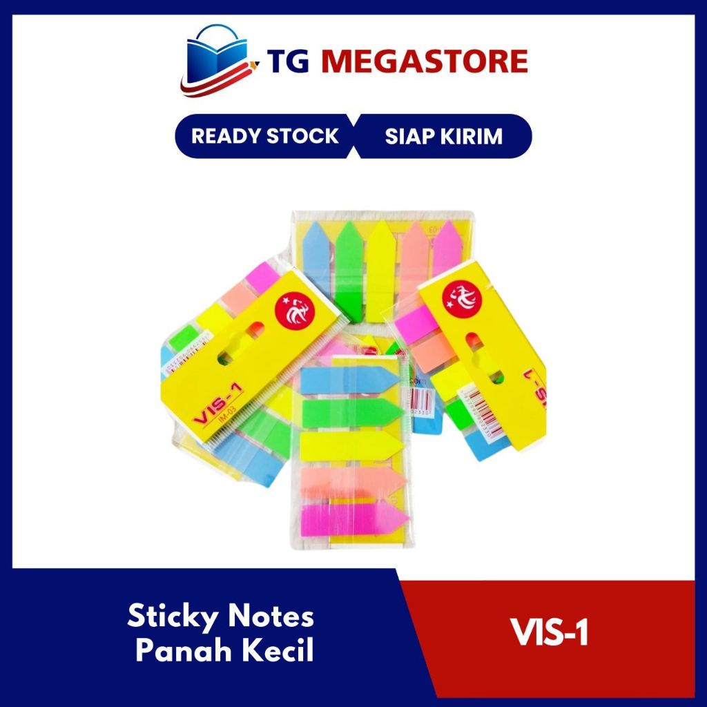 

Sticky Notes / Index Memo Vis-1 5 warna motif Panah Kecil - IM03