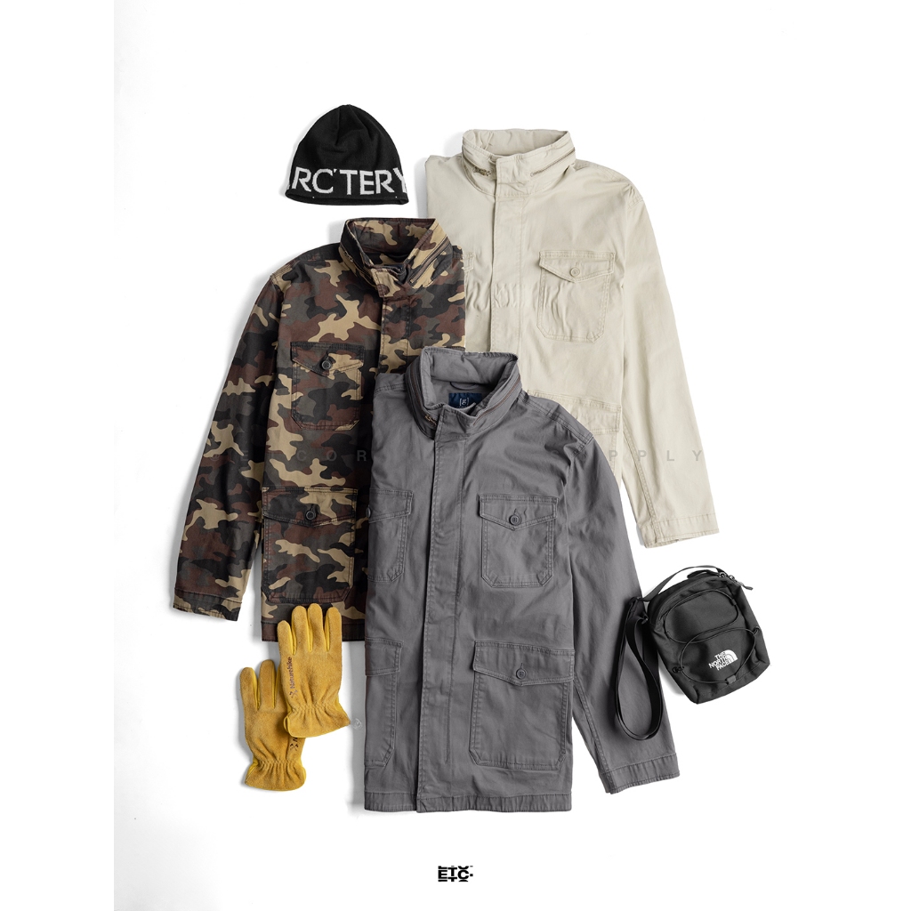 Jaket Parka Utility Pria - Men's Utility Jacket Hoodie